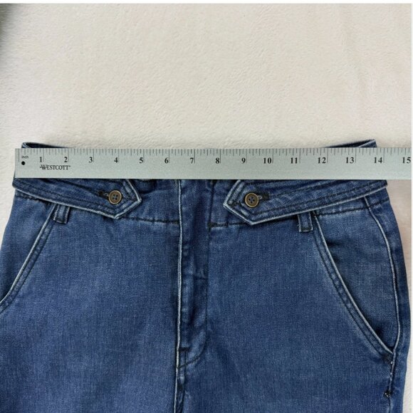 Pilcro Anthropologie Bootcut Jeans‎ Mid Rise Cotton Hemp Boho Hippie Retro Denim - Picture 13 of 16